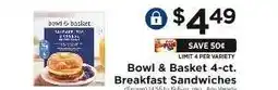 ShopRite Bowl & Basket 4-ct. Breakfast Sandwiches offer