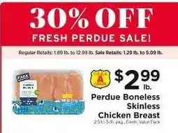 ShopRite Perdue Boneless Skinless Chicken Breast offer