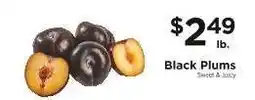 ShopRite Black Plums offer