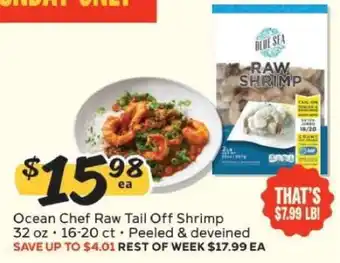 Ocean Chef Raw Tail Off Shrimp