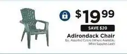 ShopRite Adirondack Chair offer