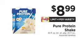 ShopRite Pure Protein Shake offer
