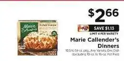 ShopRite Marie Callender's Dinners offer