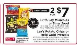 ShopRite Frito Lay Munchies or Smartfood offer