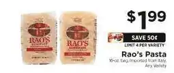 ShopRite Rao's Pasta offer