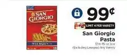 ShopRite San Giorgio Pasta offer