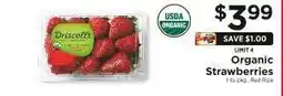 ShopRite Organic Strawberries offer