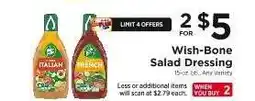 ShopRite Wish-Bone Salad Dressing offer