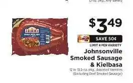 ShopRite Johnsonville Smoked Sausage & Kielbasa offer