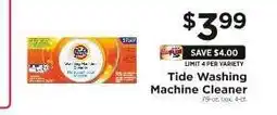 ShopRite Tide Washing Machine Cleaner offer