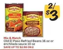 Winn Dixie Old El Paso Refried Beans or Enchilada Sauce offer