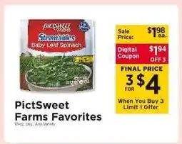 ShopRite PictSweet Farms Favorites offer