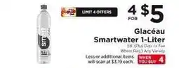 ShopRite Glacéau Smartwater 1-Liter offer