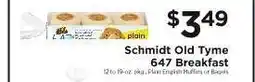 ShopRite Schmidt Old Tyme 647 Breakfast offer