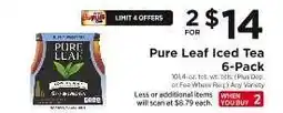 ShopRite Pure Leaf Iced Tea 6-Pack offer