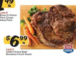 Winn Dixie USDA Choice Beef Boneless Chuck Roast offer