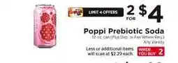 ShopRite Poppi Prebiotic Soda offer