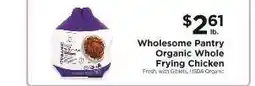 ShopRite Wholesome Pantry Organic Whole Frying Chicken offer