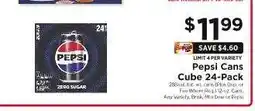 ShopRite Pepsi Cans Cube 24-Pack offer