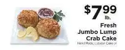 ShopRite Fresh Jumbo Lump Crab Cake offer