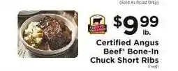 ShopRite Certified Angus Beef Bone-In Chuck Short Ribs offer