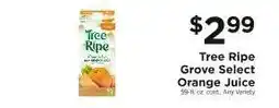 ShopRite Tree Ripe Grove Select Orange Juice offer