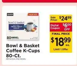 ShopRite Bowl & Basket Coffee K-Cups 80-Ct offer