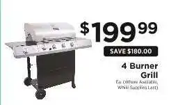 ShopRite 4 Burner Grill offer