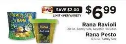 ShopRite Rana Ravioli / Rana Pesto offer