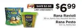 ShopRite Rana Ravioli / Rana Pesto offer