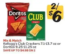 Winn Dixie Kellogg's Club Crackers or Doritos offer