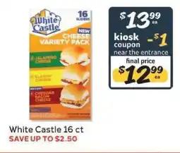 Winn Dixie White Castle 16 ct offer