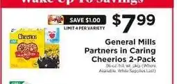 ShopRite General Mills Partners in Caring Cheerios 2-Pack offer