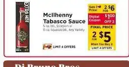 ShopRite McIlhenny Tabasco Sauce offer