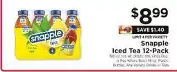 ShopRite Snapple Iced Tea 12-Pack offer