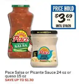 Winn Dixie Pace Salsa or Picante Sauce or Queso offer