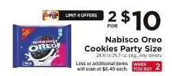 ShopRite Nabisco Oreo Cookies Party Size offer