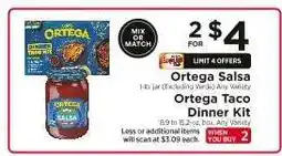 ShopRite Ortega Salsa / Ortega Taco Dinner Kit offer