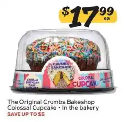 Winn Dixie The Original Crumbs Bakeshop Colossal Cupcake offer