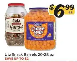 Winn Dixie Utz Snack Barrels offer