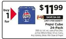 ShopRite Pepsi Cube 24-Pack offer