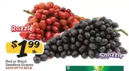 Winn Dixie Red or Black Seedless Grapes offer