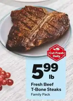 Save a Lot Fresh Beef T-Bone Steaks offer