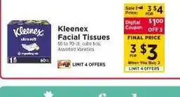 ShopRite Kleenex Facial Tissues offer