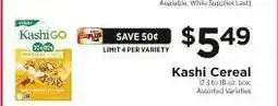 ShopRite Kashi Cereal offer