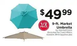ShopRite 9-ft Market Umbrella offer