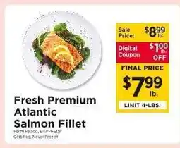 ShopRite Fresh Premium Atlantic Salmon Fillet offer