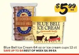 Winn Dixie Blue Bell Ice Cream offer