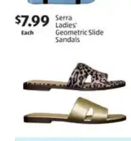 Aldi Serra Ladies' Geometric Slide Sandals offer