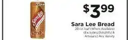 ShopRite Sara Lee Bread offer